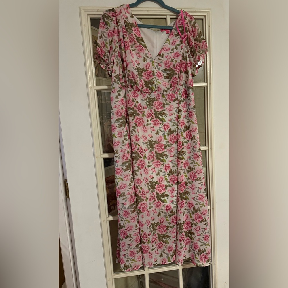 Betsey Johnson Pink Floral Dress